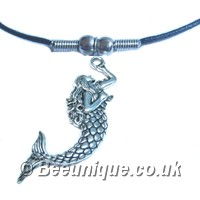 Hanging Mermaid Necklace - Click Image to Close